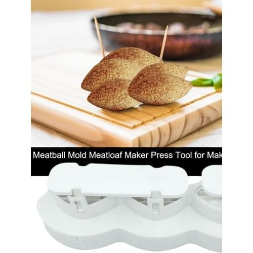 Meatball Mold Manual Kibbeh Meatloaf Maker Plastic Fried Kibbeh Mold Press Tool DIY Meat Processor For Making Kubba Kitchen Tool