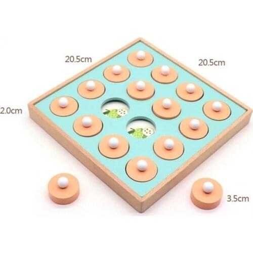 Memory Match Chess Montessori Game Family Party Casual Interaction Game Toy Puzzles Wooden Early Educational Children Kid Gift