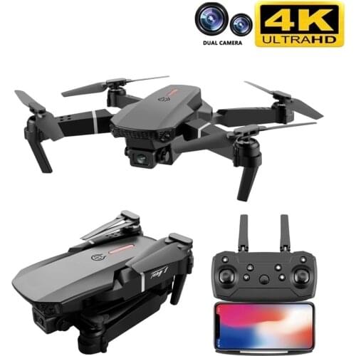 New E88 pro drone 4k HD dual camera visual positioning 1080P WiFi fpv drone height preservation rc quadcopter kid toys gift
