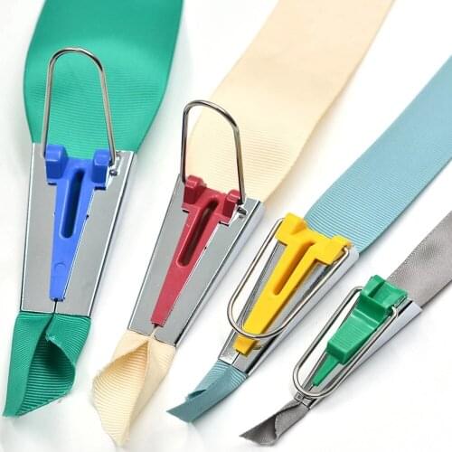 Set of 4 sizes Sewing Accessories Bias Tape Makers - 4 size 25mm 18mm 12mm 6mm Sewing Quilting Hemming Sewing Tool