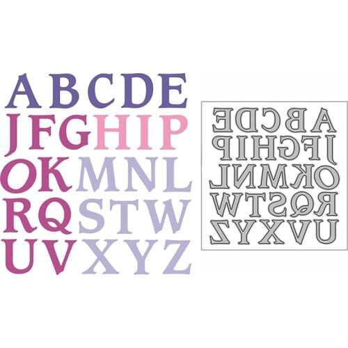 New Alphabet ABC Letter Craft Embossing Mold 2021 Metal Cutting Dies for DIY Decorative Scrapbooking Album Card Making No Stamps