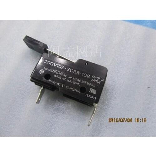 Original new 100% micro switch A-20GV107-3C3R-109 20A 125.250 or 480VAC 10A 125VAC