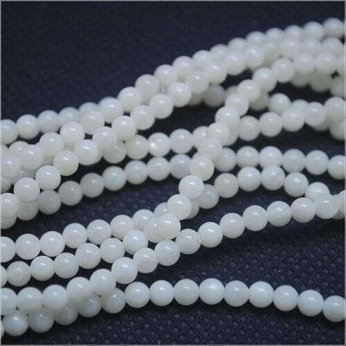 Freshwater shell mother of pearl saltwater shell round ball nice jewelry diy beads accessories size 4mm 6mm fashion jewelry bead