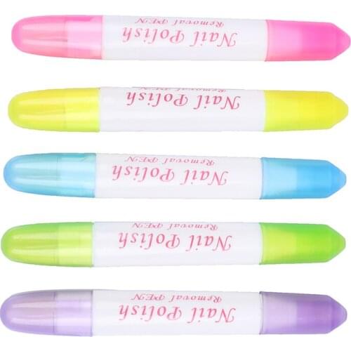 Removal Pens UV Gel Nail Polish Remover liquid Nail Art Corrector Manicure Cleaner Erase Pen +15 Tips Refillable Tools
