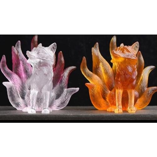 Nine-tailed Foxes Crafts Silicone Mold Epoxy Resin Jewelry Mold Resin Casting Pendant Mold Suitable for Diy Resin Crafts