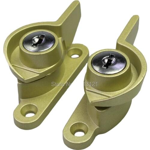 Zinc Alloy Window Drive Knob Lock Plastic Steel Latch Sliding Door Handle Furniture Bolt Hardware Part