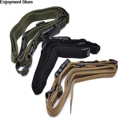 Bungee Tactical Military Gun Strap Outdoor Survival Sling Swivels Multifunctional Strap 3 Point Rifle Sling Airsoft Hunting Belt