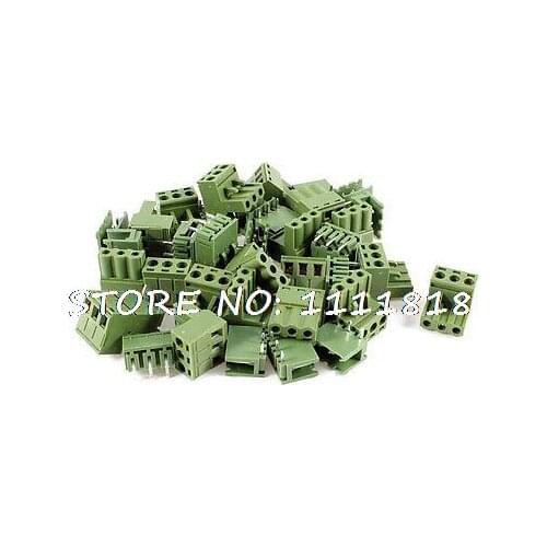 20 x AC 300V 10A 5.08mm Pitch 3 Pin Screw Pluggable Terminal Block