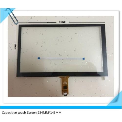 234*143 New 10.1 inch 6 wire GT911 Capacitive touch Screen Panel For Car navigation DVD tablet PC 6 pin 234MM*143MM Touchscreen