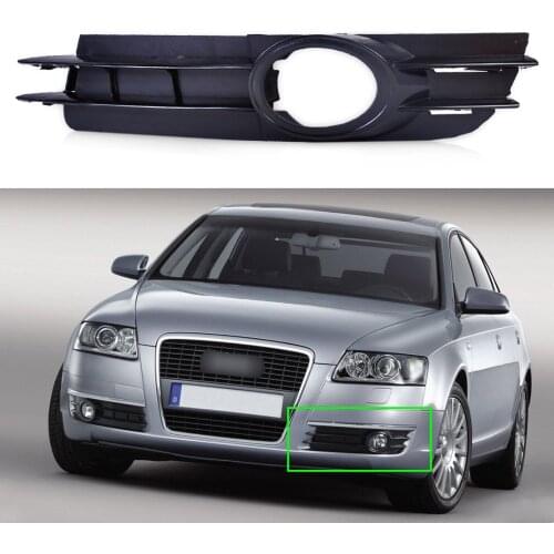 Beler 1Pc New High Quality Plastic Front Left Bumper Fog Light Lamp Grill Grille 4F0 807 681 A for Audi A6 2005 2006 2007 2008