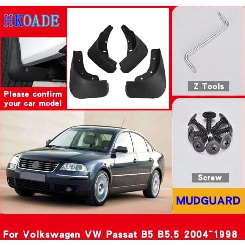 Car Fender Mud Flaps For Volkswagen VW Passat B5 B5.5 1998-2004 Mudguards Splash Guards Fender Mudflaps Car Fender Accessories