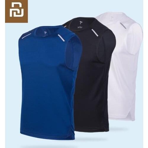 Youpin COOLMAX quick-drying sports vest Moisture absorption and quick drying Breathable Fitness jogging running Short sleeve