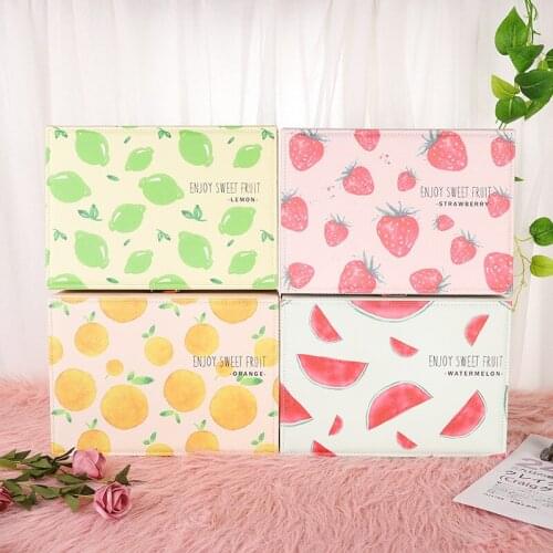 Fresh fruit decorative Pu multi-functional jewelry box simple home decoration single-layer jewelry storage box