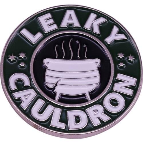 Leaky Cauldron Enamel Pin and Brooch Magical School Lapel Pin Fans Gifts