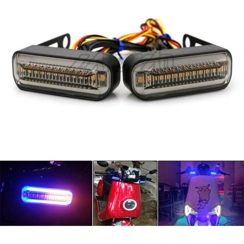 Motorbike grip bar lighting moto flasher for honda suzuki yamaha KTM motocross motorcycle turn signal light handlebar flashing