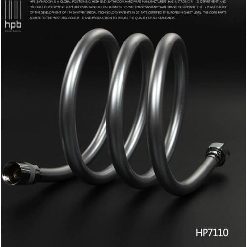 HPB High Quailty 2.0m 1.5m 1m G1/2" PVC Flexible Plumbing Hoses Tube Bathroom Shower Set Accessories Hand Hold Pipe HP7110