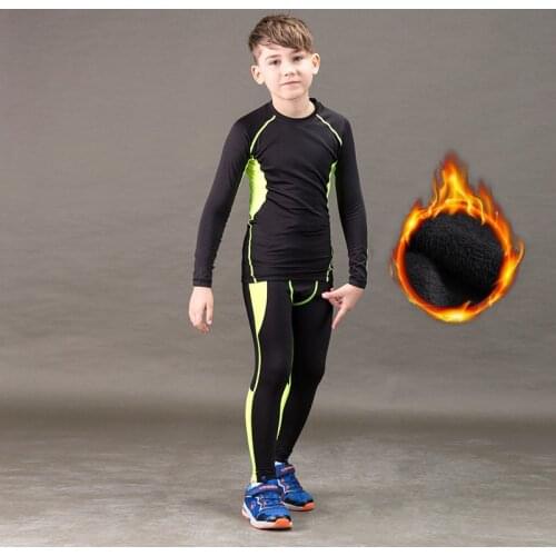 Winter Thermal Underwear Set Children Warm Thermo Underwear Homme Masculino Long Johns Boys Girls Lucky Johns Fitness Quick Dry