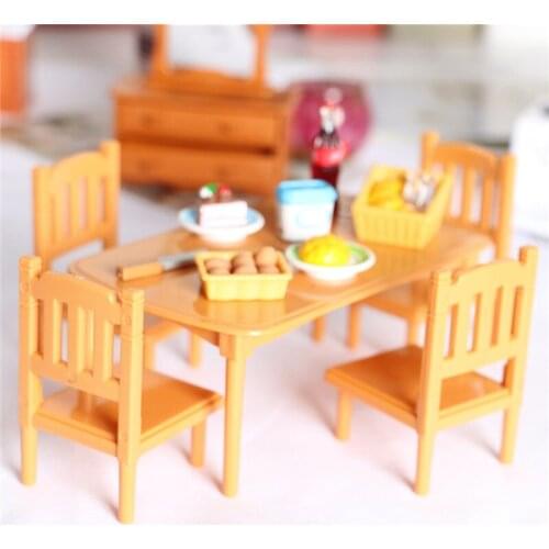 DIY Mini Resin Dollhouse Furniture Toys Acessories Set 1/12 or 1/6 Simulation Furniture Model Toy for Doll House Decoration