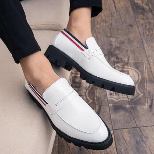 Spring Autumn Man Shoes Genuine Leather Casual Shoes Men Non-slip Hook & Loop Mans Footwear High Quality Male Flats New Arrival