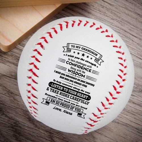 Nana To Grandson - You Will Never Lose Baseball Printed Content Baseball Ball Birthday Reward Gift