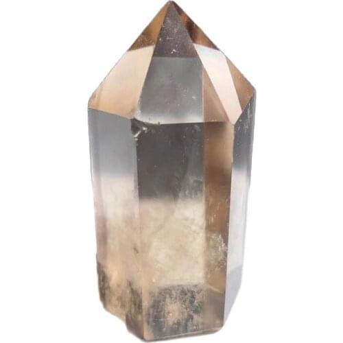 New natural smoky quartz Obelisk point crystal healing wands for gift
