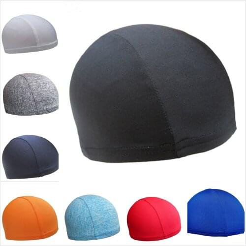New Style Men Swimming Caps Quick Drying Hat Cycling Skull Cap Pure Color Helmet Thermal Solid Swimming Bathing Fashion Hot 2019