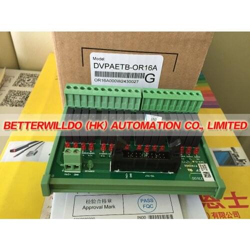 DVPAETB-OR16A Original Brand New Delta PLC External terminal module for digital output modules