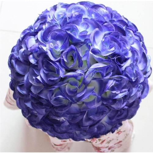 20cm plastic Christmas artificial rose flower ball,weddings decoration,supermarket,hotel and other layor decoration flower ball