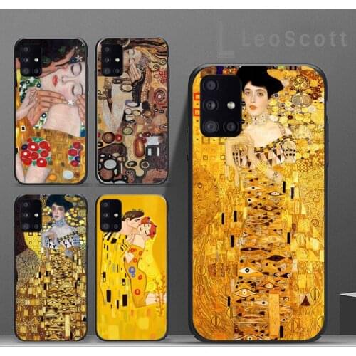 Kiss by Gustav Klimt Design Phone Cases For Samsung A50 A51 A71 A31 A21S S8 S9 S10 S20 S21 Plus Fe Ultra 4G 5G