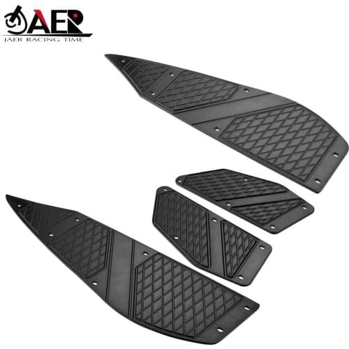 JAER Front Rear Footrest Pedal Motorbike Footboard Steps Foot Plate Pad for Yamaha XMAX 300 2017 2018 X MAX 250 All year