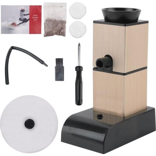 BORUiT Portable Molecular Cuisine Smoking Gun Food Cold Smoke Generator Meat Burn Smokehouse Cooking for BBQ Grill Smoker Wood