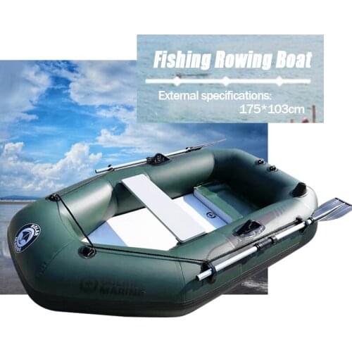 Solar Marine 2 Persons 200 CM PVC Inflatable Kayak Fishing Boat Canoe Dinghy Air Mat Floor With Accessories Water Sport