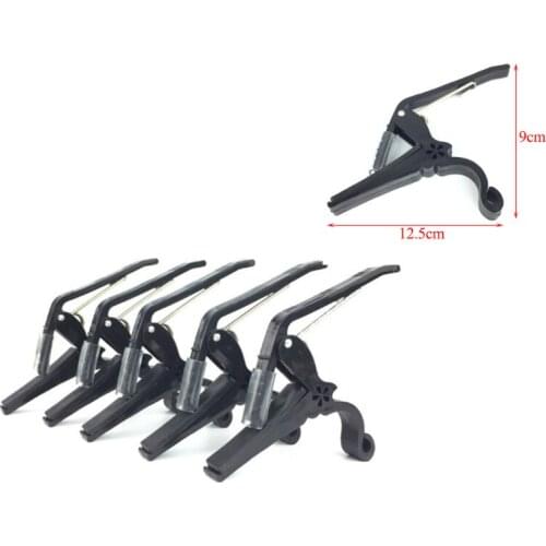 Guitar Tune Clamp Black Quick Change Tune Clamp Key Trigger Capo For Acoustic Electric Guitar Halls