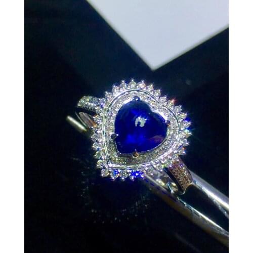 926 Fine Jewelry Sapphire Ring Natural Royal Blue Sapphire 1.65ct Gemstones Diamonds Jewelry For Women Diamonds Rings