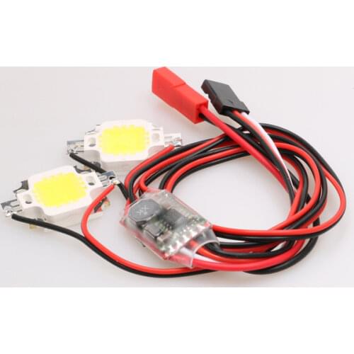 1PC RC Aircraft FPV Quadcopter Night Flying Light Double Flashing 10W Large Power LED Lamp Strobe Flash Lights 5V-26V 300mA