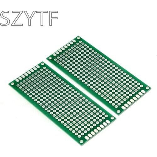 5pcs/bag two-sided HASL 3 * 7CM breadboard / thick 1.6MM glass material 2.54mm universal plate
