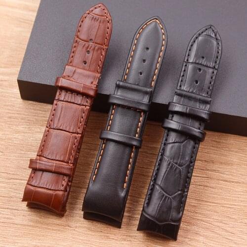 Watch Accessories For Tissot Tutu T035 Leather Strap T035627 T035617 T035407 T035410A Mens Watch Strap