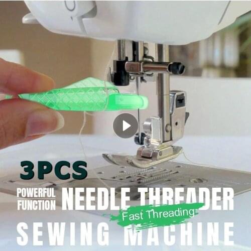 3PC Automatic Needle Threader Sewing Needle Device Hand Machine DIY Tool Sewing Needles Parts For Elderly Household Accessories