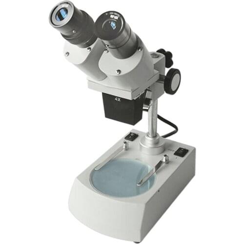 Electronic Boards PCB Inspection Repair 40X Binocular Stereo Microscope with Top Bottom Halogen Lamp Illumination