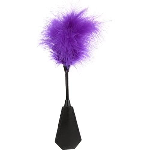 HanHaoBird Red Peach Mood Feather Shoot Adults Flirt Game Feather Black 30 cm long Feather color black red pink purple white