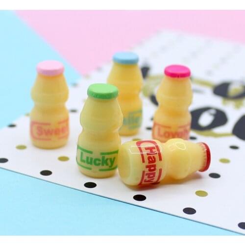 1:12 Scale Dollhouse Miniature food Milk Drinks Simulation yogurt bottle Pretend Food Doll Children Toy for 1/6 Doll Accessories