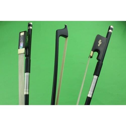 New PRO black 4/4 full szie Carbon fiber cello bow ebony frog