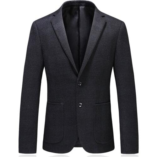 Jacket spring new mens suit blazer plaid business casual single-breasted suit blazer fashion slim mens suit jacket