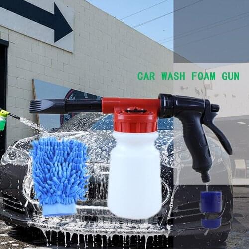 High Pressure Car Cleaning Washer Gun Foam Nozzle Auto Water Soap Sprayer Spray Removable Foam Guns 1L Capacity Watering Tools