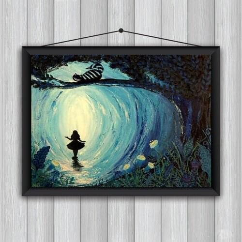 Alice In Wonderland Poster Gift Wall Art Fashion Canvas Paintings and Prints Nordic Living Room Home Decor Frameless Picture
