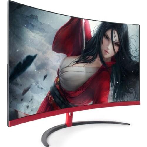 Portable computer monitor 32inch curved screen 165hz 1ms with speaker for gaming