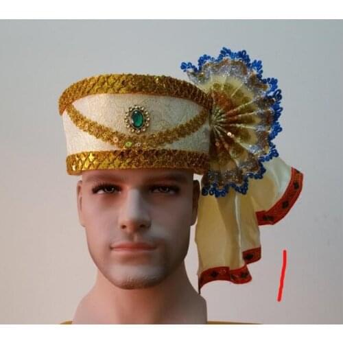 Scarf Hat Thailand cap Stage dance Hulusi playing accessories Thai hat Men