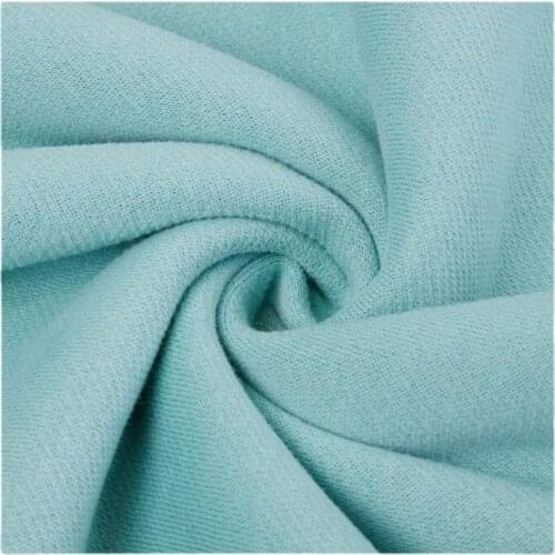 Width 66" Solid Color Fashion Simple Plain Knitted Fabric By The Yard For T-Shirt Sweater Material