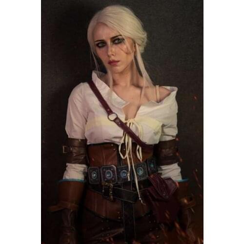 In Stock) Ciri Cirilla Fiona Elen Cosplay Costume Full Set Halloween Costume Custom Made