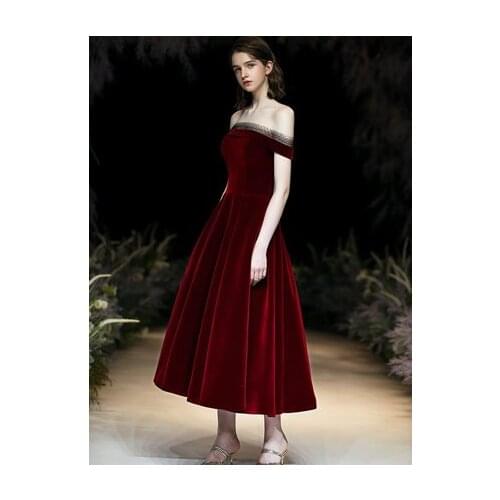 Luxury wine red blace lace velvet slash collar vintage middle-long dress medieval Renaissance Victoria dress gown